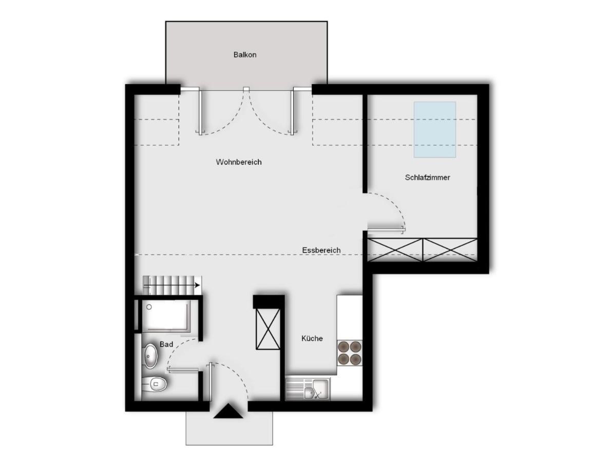 Residenz Am Strand Wohnung 1-17 Цингст Экстерьер фото
